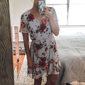 Nordstrom Chiffon Wrap Dress